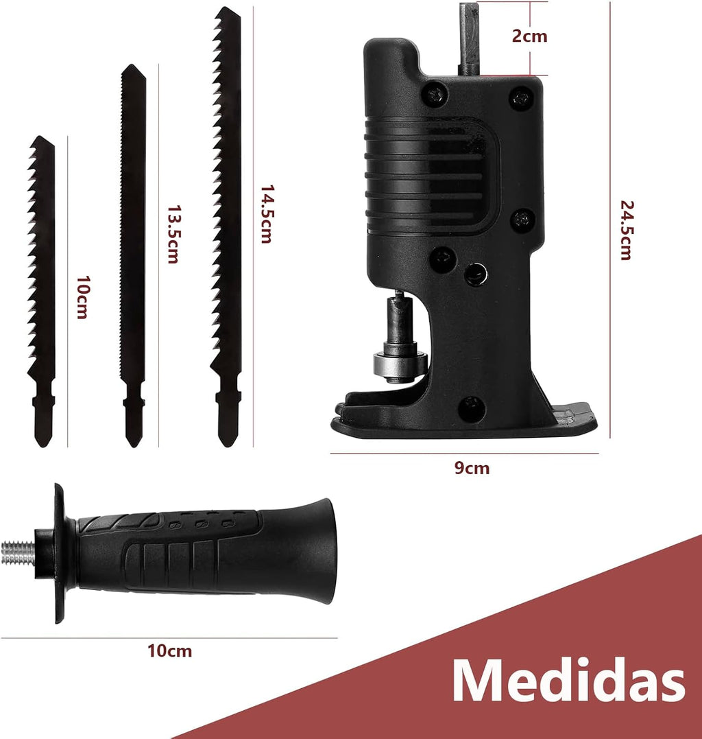ADAPTADOR DE SIERRA CALADORA PARA TALADRO INALÁMBRICO