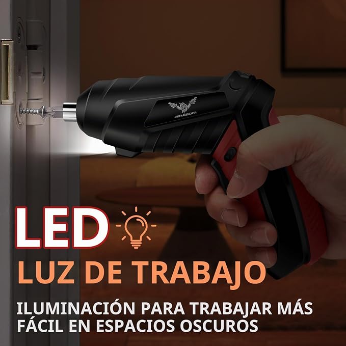 Destornillador Eléctrico Inalámbrico 3.6V – 47 Accesorios