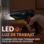 Destornillador Eléctrico Inalámbrico 3.6V – 47 Accesorios