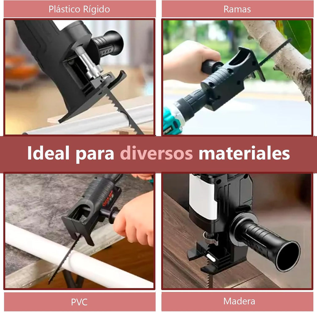 ADAPTADOR DE SIERRA CALADORA PARA TALADRO INALÁMBRICO