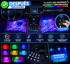 UZ LED AMBIENTAL RGB PARA INTERIOR DE COCHE – KIT MULTICOLOR CON CONTROL REMOTO