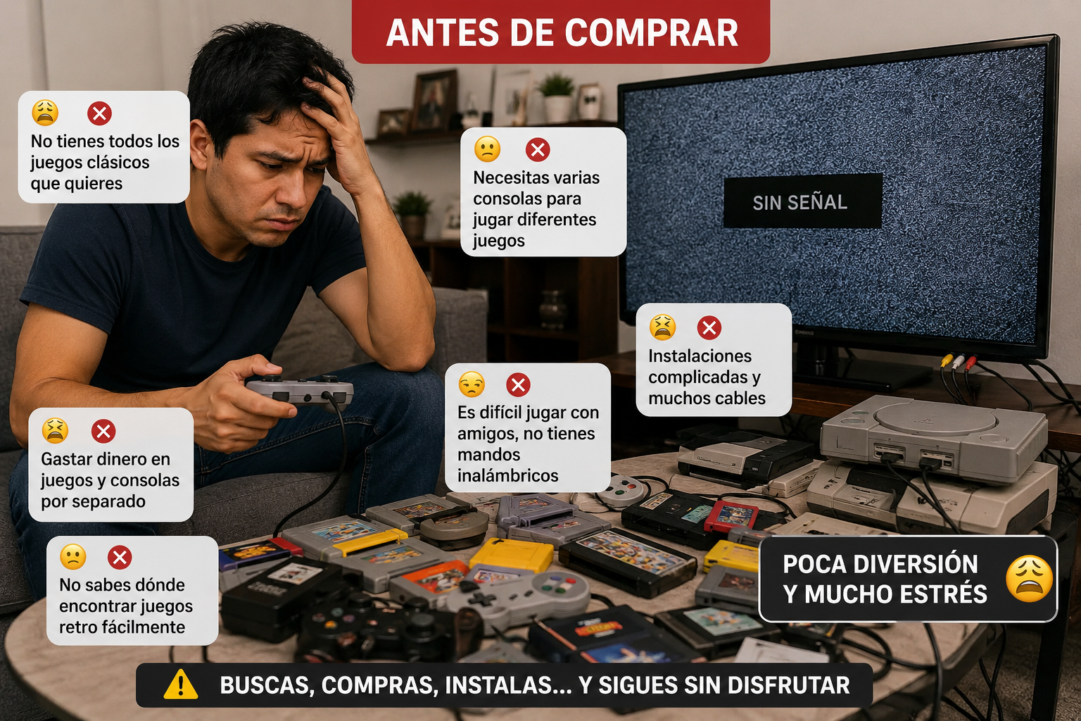 Consola M8, 2.4G - Consola Video Juego