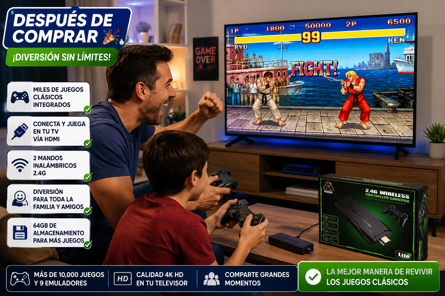 Consola M8, 2.4G - Consola Video Juego