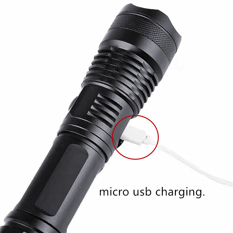 LINTERNA TÁCTICA RECARDABLE LED XHP50 DE 800