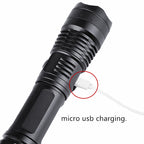 LINTERNA TÁCTICA RECARDABLE LED XHP50 DE 800