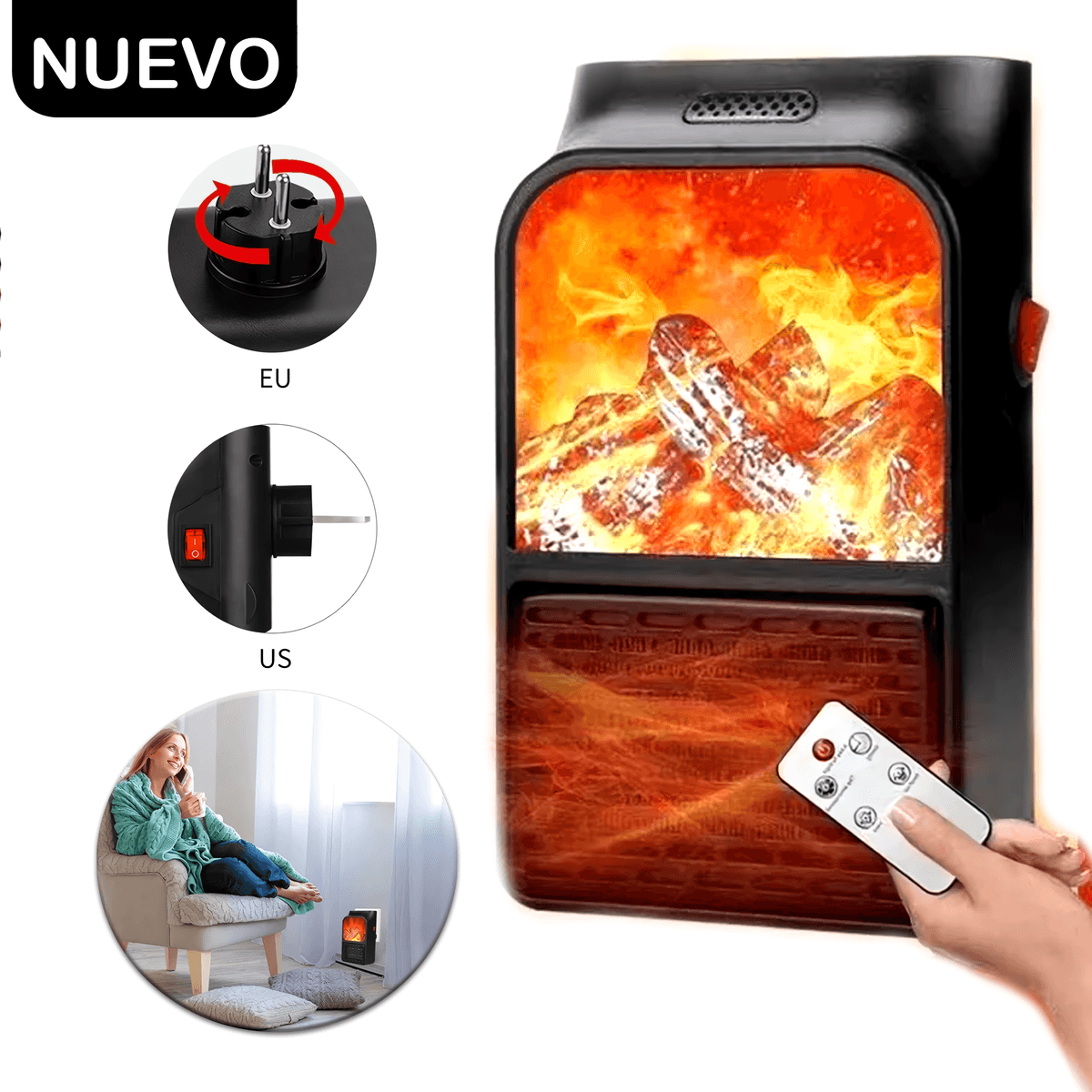 MINI CALEFACTOR ELECTRICO PORTATIL