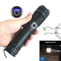 LINTERNA TÁCTICA RECARDABLE LED XHP50 DE 800