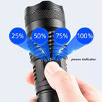 LINTERNA TÁCTICA RECARDABLE LED XHP50 DE 800